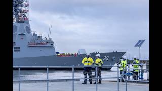 HMAS Hobarts Float Off timelapse, ship re-enters water following major upgrade milestone
The guided missile destroyer has “dived straight in” with its upgrade program in the latest milestone, known as Float Off.
Float Off symbolises the achievement of a key milestone, carried out at pace over the past year, by our Destroyer Capability Enhancement upgrade teams, partners, stakeholders and suppliers.
Now back in the water, the ship will now undergo a systems integration and assurance testing period of its new technology and systems.
Read more: https://www.baesystems.com/en-aus/insight/hmas-hobart-returns-to-water-following-major-upgrade-milestone HMAS Hobarts Float Off timelapse, ship re-enters water following major upgrade milestone
