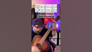 Thumbnail of Broken Halos by Chris Stapleton Guitar Tutorial Lesson! #shorts #guitar #music #youtubeshorts