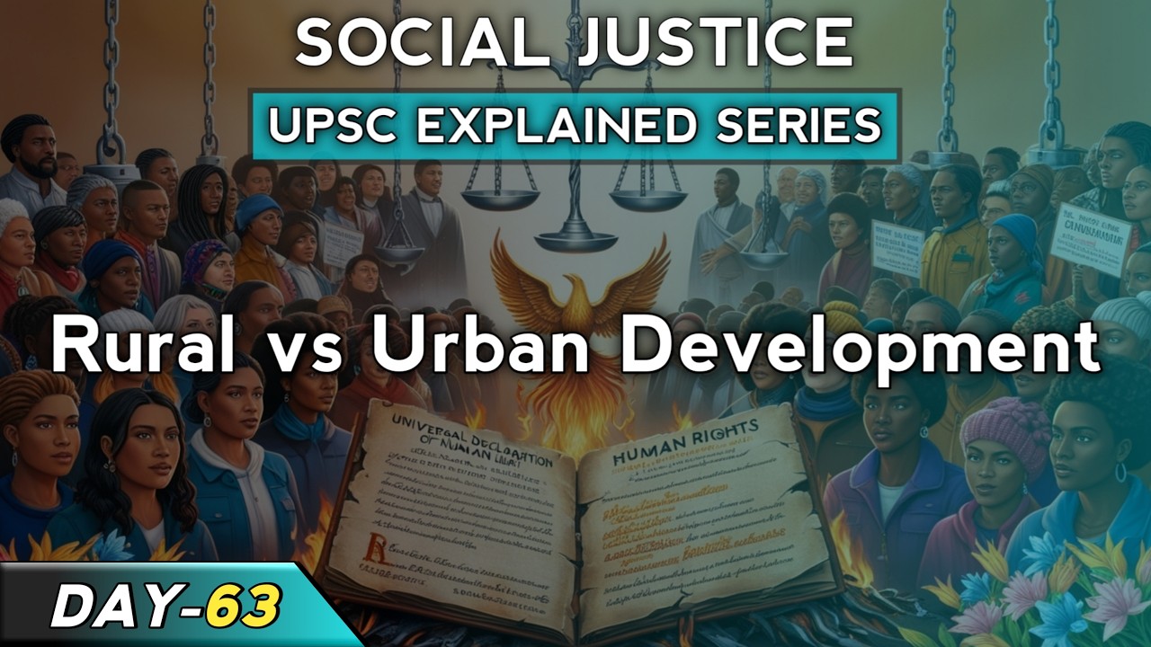 Rural vs Urban Development: The Social Divide - Social Justice | UPSC Explained Series | DAY-63