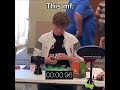 he is on another level 😭 #cubing #rubikscube #3x3cube #shorts #cubingcompetition
