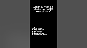 Java Programming MCQ | Question [26] | Test Your Java Skills #codinginterview  #javapractice