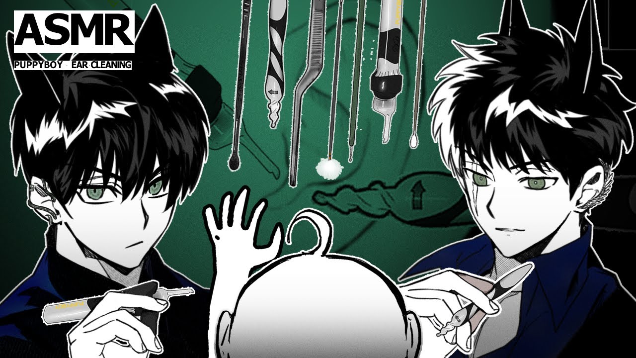 ASMR | Хозяин, хочешь я почищу тебе уши? | Чистка ушей вернувшихся Финна & Чина│Аннимационное ASMR 