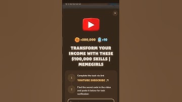 Transform Your Income With These $100000 Skills | MemeGirls MemeFi Code