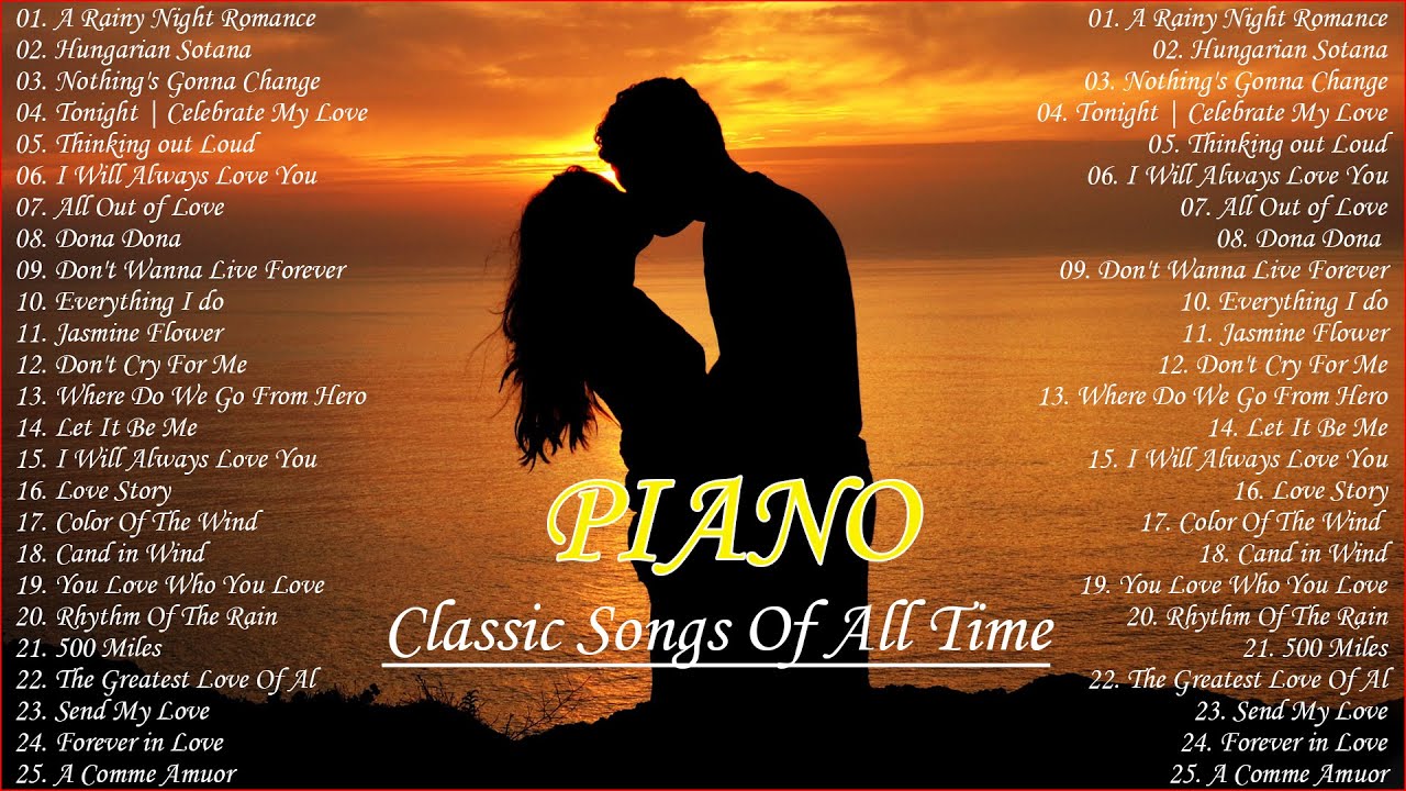The Best Sweet Piano Lyric Music Collection Great Relaxing Piano