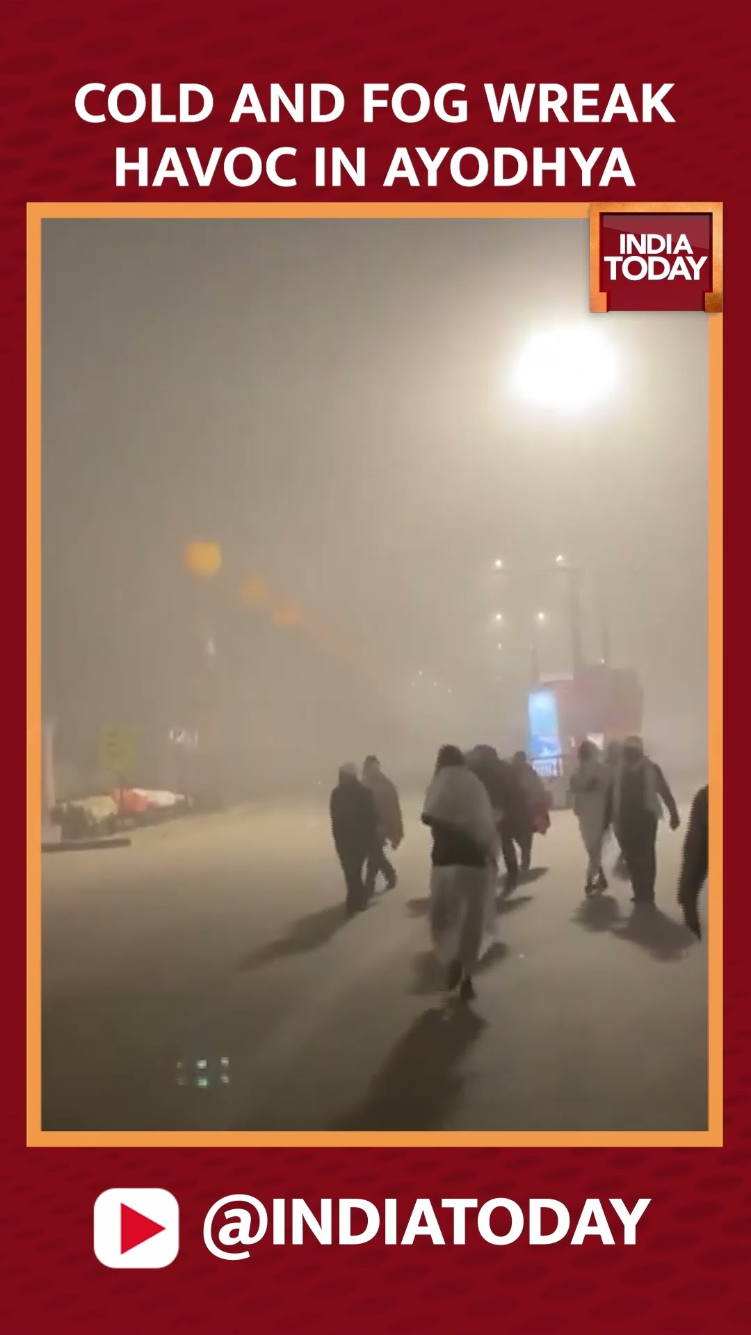 Ayodhya Witnesses Heavy Fog And Intense Cold Weather, People Shiver #shorts #ayodhya #winter