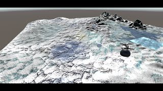 InfiniSPLAT shader graph based splat mapping, dynamic snow shaping