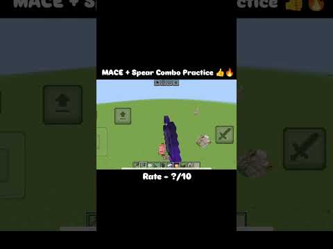 Mace + Spear Combo Practice 🗿❤️‍🩹 #minecraft #shorts