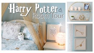 HARRY POTTER BEDROOM REVEAL & TOUR! | TEEN BEDROOM MAKEOVER | HARRY POTTER BEDROOM/DORM ROOM DECOR