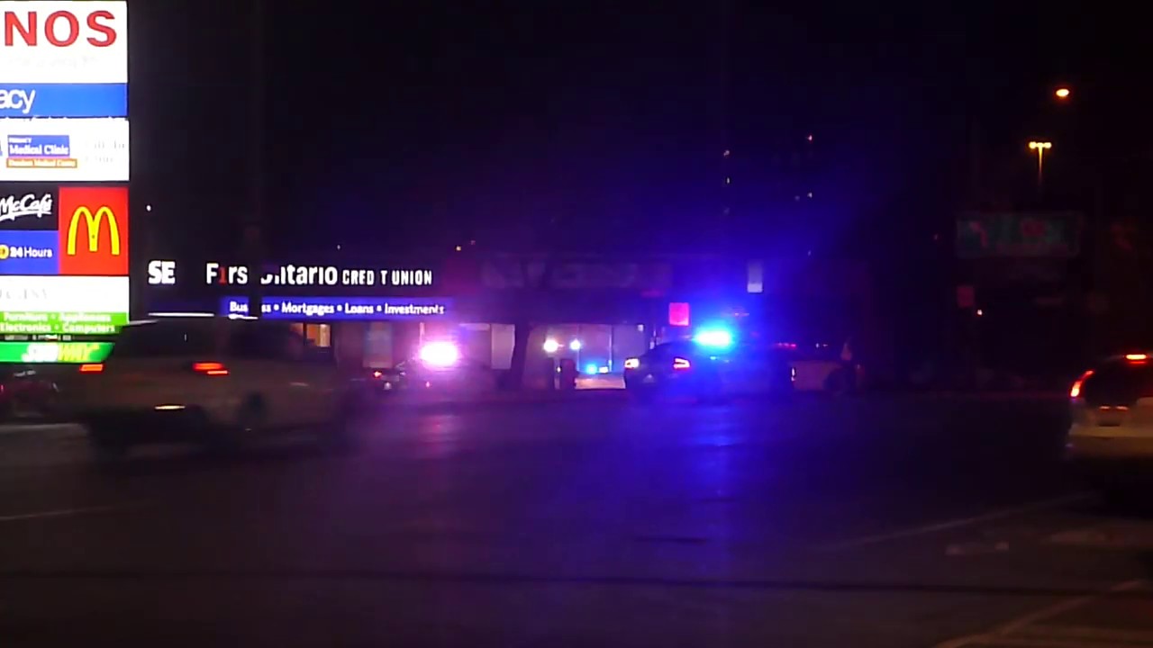 Hamilton Police at a minor MVA at Fortinos Plaza on Dundurn St. YouTube
