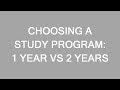 Study in Canada: 1 or 2 year program? LP Group