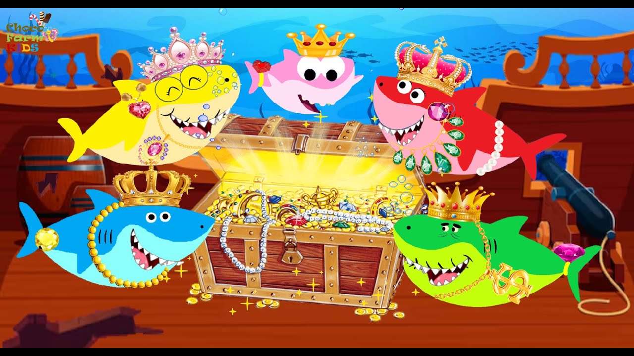 Baby Shark | Treasure Hunt | Hunting down the Pirates Treasure | Kids Song
