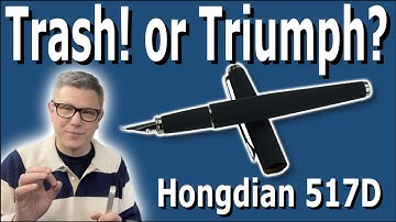 Let’s Try a Fude Nib Fountain Pen! - Hongdian 517D -Budget Choice!