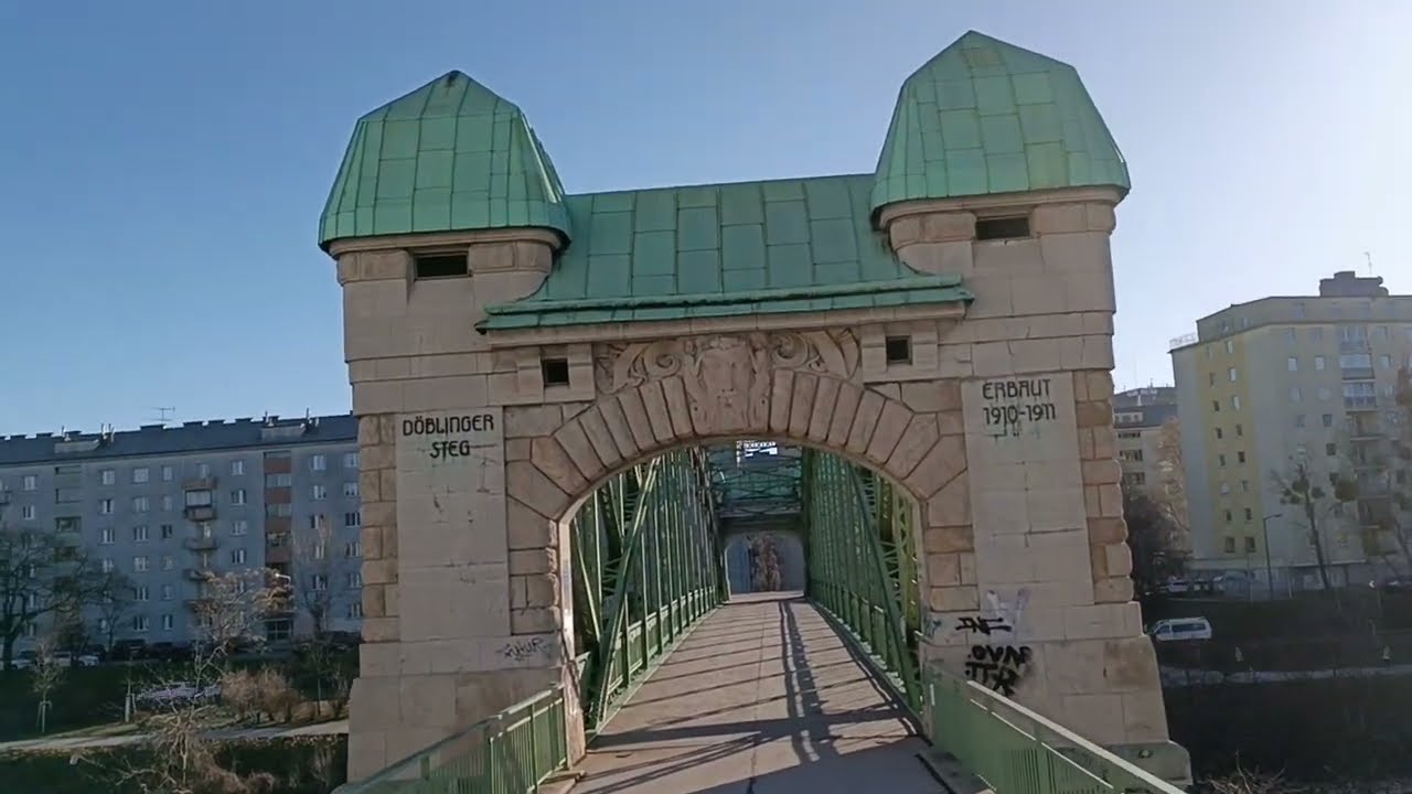 Strolling from Pokornygasse, Döbling to Hannovermarkt, Brigittenau.