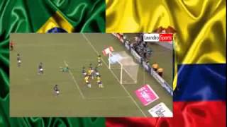 ゴールWillianのブラジル1×0エクアドル親善試合09092014