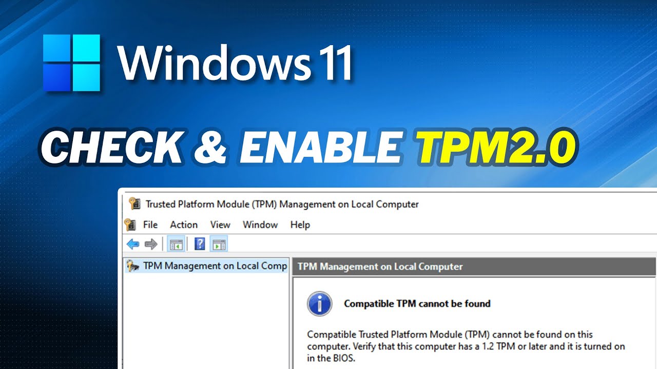 Windows 11: How to enable TPM on your PC