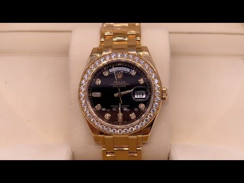 ساعة رولكس بير ماستر مقاس ٣٩مم موديل رقم 18948