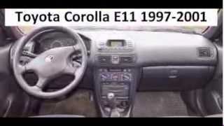 Toyota Corolla E11 1997-2001 diagnostic OBD port connector socket location OBD2 DLC DATA LINK