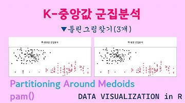 군집분석(5), k-중앙값 군집분석, medoids 이용, 분할적 클러스터링| 통계분석 | 생성 데이터 활용 | R 데이터분석