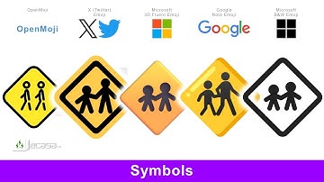 Emojis On Different Platforms | Main Category 8: Symbols 🅰️🆎📶♒♈🏧⚛️🅱️🚼🔙🛄☣️⚫⬛◼️◾▪️🔲🔵🟦🔆🟤🟫♋♑☑️✔️✅🚸🎦Ⓜ️🆑🔃🆒