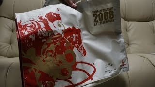 (競馬グッズ)ドバイワールドカップ2008　オリジナルトートバッグ Dubai World Cup Eco Bag