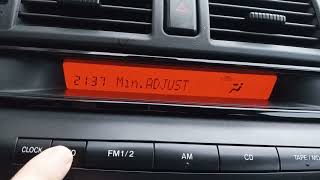 Mazda 3 Clock Time Adjustment 2003 - 2009 FAST TUTORIAL
