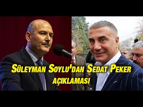 Süleyman Soylu'dan Sedat Peker açıklaması