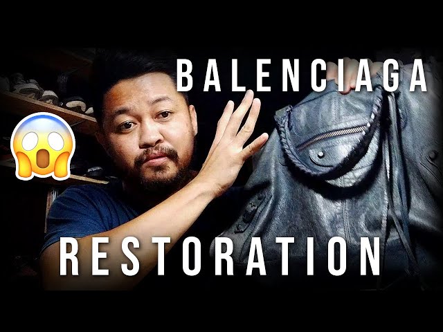 BALENCIAGA CITY BAG RESTORATION Cleaned and Repainted 