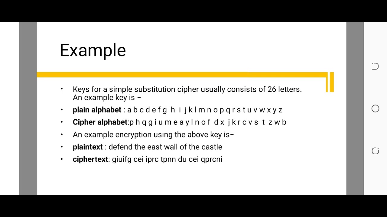 lec8-IS Simple Substitution Cipher - YouTube