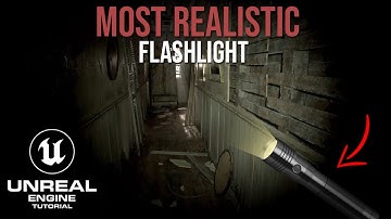How to make the Most Realistic Flashlight in Unreal Engine 5! (First Person Horror Character)
