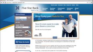 Five Star Bank Online Banking Login Instructions