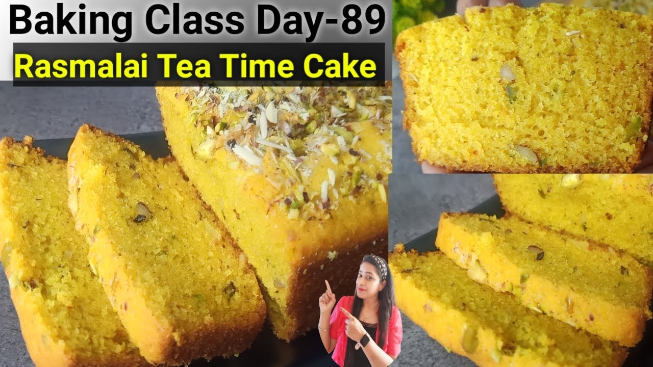 Baking Class Day-89~Rasmalai Tea Time Cake Recipe| Eggless Soft & Moist Rasmalai Cake |Tea Time Cake