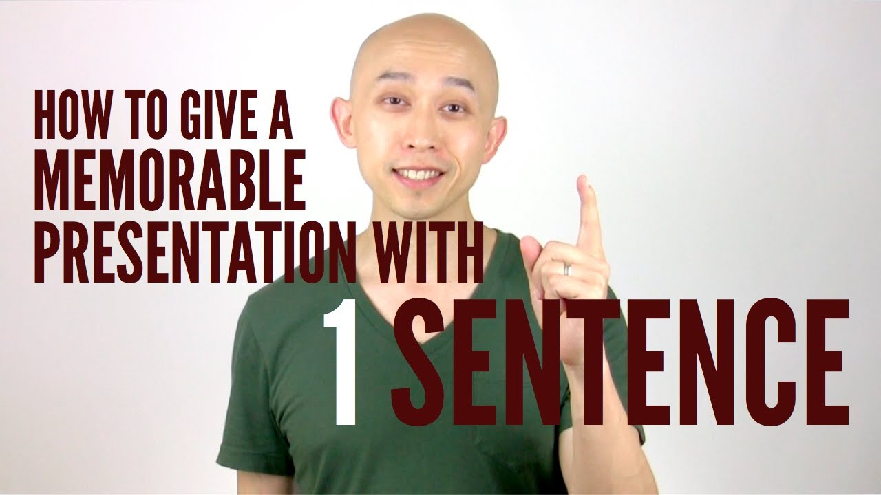 make a simple sentence of presentation