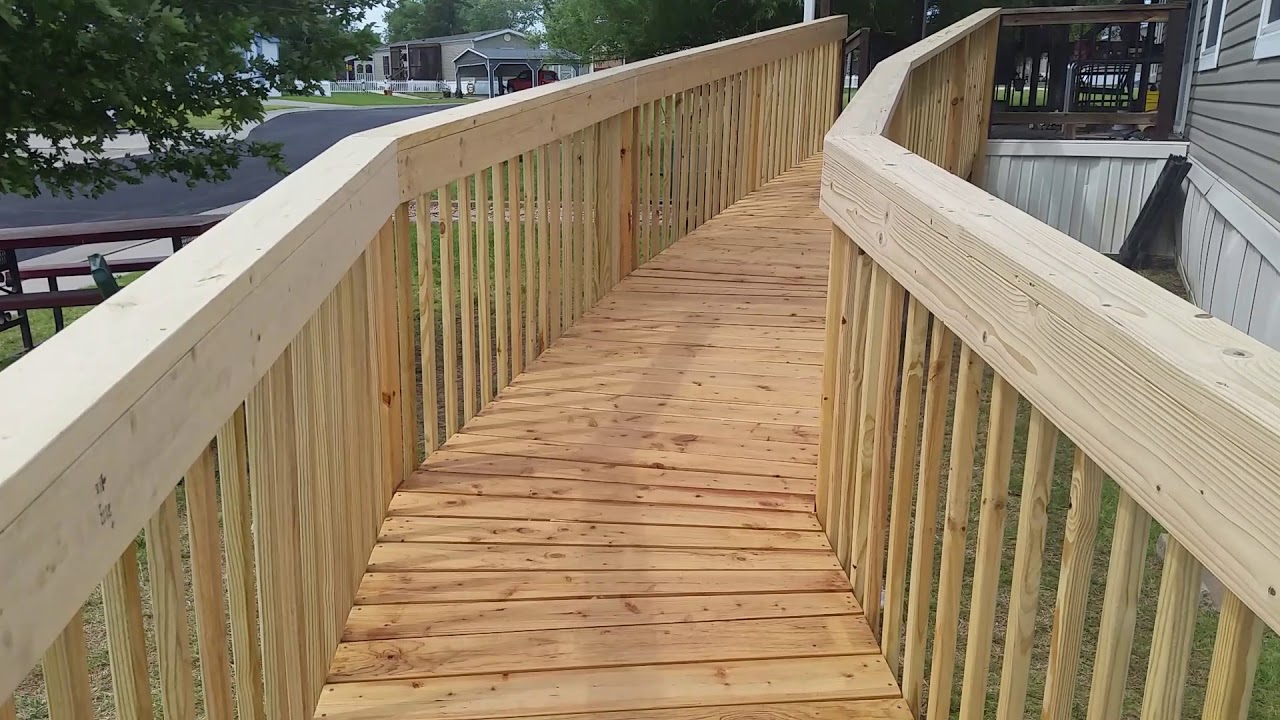 My first 28' wheelchair ramp. YouTube