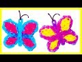 🌈 How to make loom bands animals easy butterfly with forks charms for kids things tutorial DIY