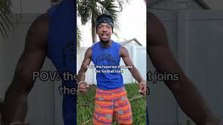 The hood kid that joins the football team #funny #comedy