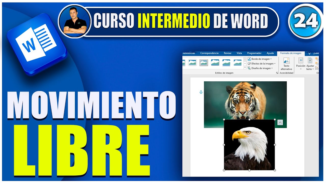 🔵 como Mover LIBREMENTE una imagen en WORD YouTube