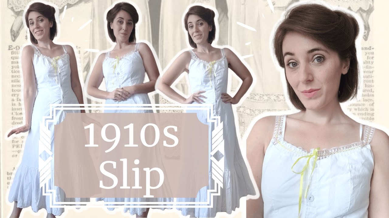 I Made an 1910s Princess Slip Entirely From Stash! Edwardian on the Cheap