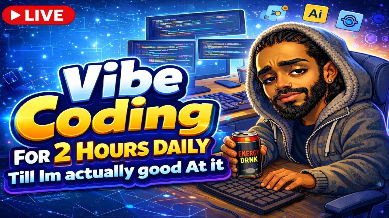 coding wizard - youtube Images High Quality Grahic DAY 4 - Vibe Coding for 2 HOURS everyday - YouTube