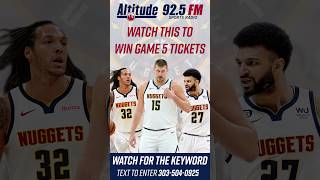 Win CLUB LEVEL Tickets to Nuggets-TWolves Game 5!