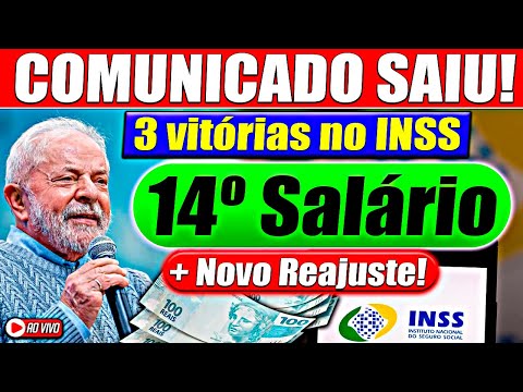 COMUNICADO INSS URGENTE: 14º Salário + NOVO REAJUSTE PARA OS APOSENTADOS!