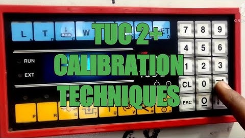 TRANSWEIGH TUC 2+ CONTROLLER For WEIGHING ZONE LOADCELL CALIBRATION PROCEDURE