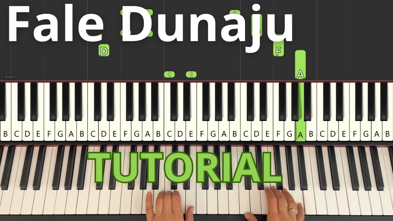 Fale Dunaju - I. Ivanovici - jak grać na pianinie, łatwy tutorial na pianino, nuty