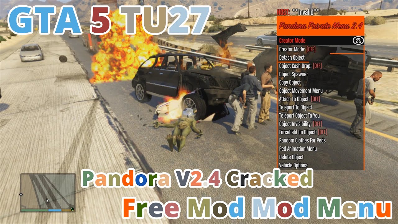 GTA 5 TU27 *Free* Mod Menu Pandora v2.4 (RGH/J-Tag)