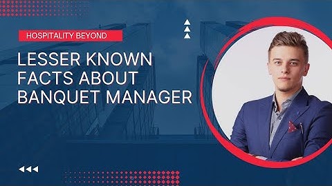 Banquet manager duties and responsibilities|| Learn english with subtitles @hospitalitybeyond