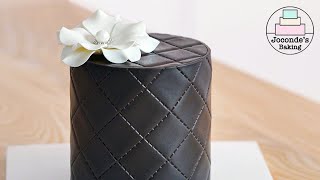 No coloring, No mold, Chocolate covering Luxury CHANEL style Cake.