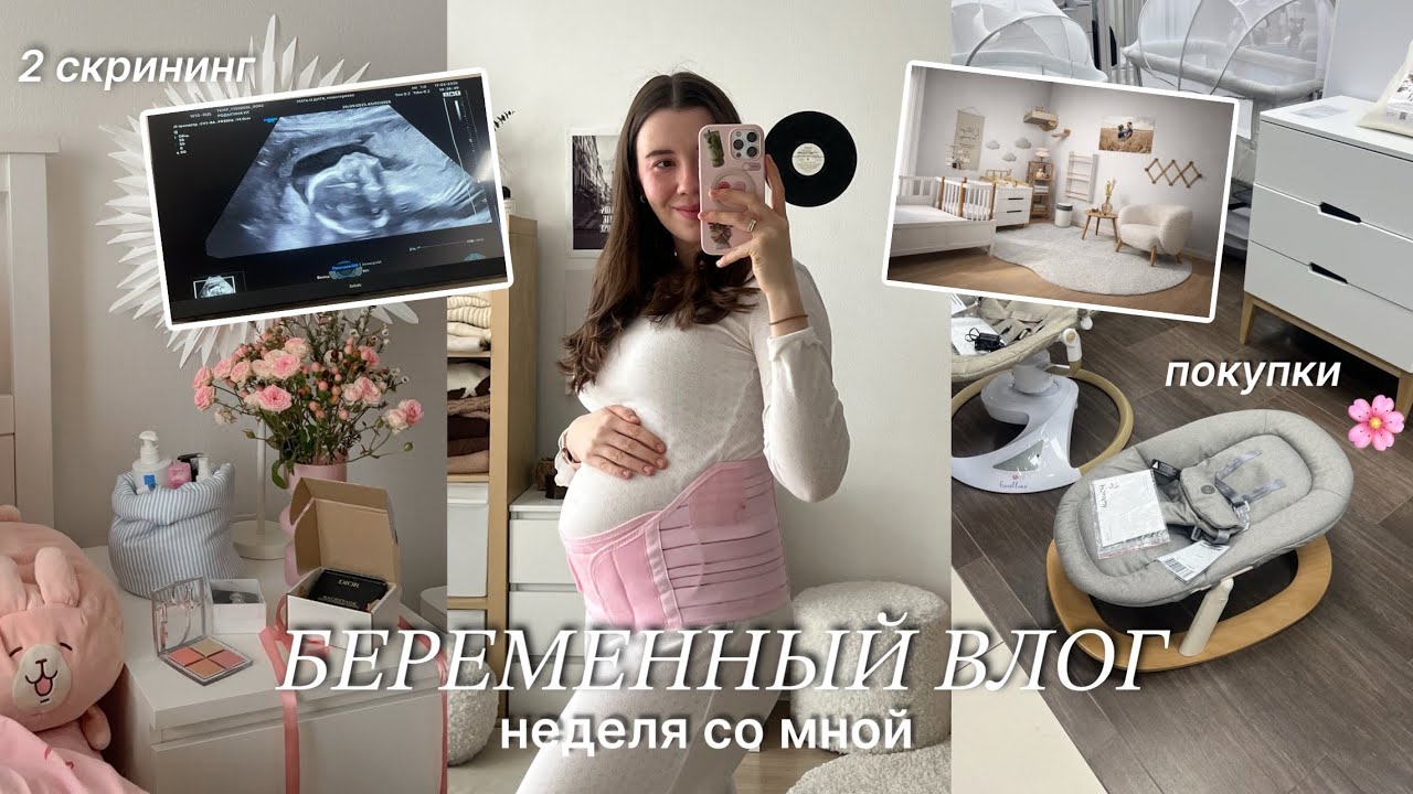 Беременный влог: 19-20 неделя🤰🏻2 скрининг, проект детской, сколько нужно денег на покупки?