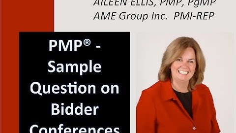 PMP Exam Prep - Bidder conference with Aileen