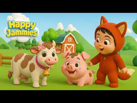 Old MacDonald Had a Farm 🐷 & More Nursery Rhymes | Animals Kids Songs | Happy Jammies - Kids Songs