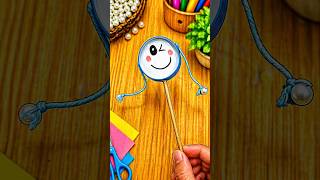 Hand damru easy craft ideas for kids #shorts #kids #viralshort #damru #diy #craft #ytshorts #art