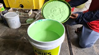 Warna Hijau Bolu Pandan - Cat Aries - Pro G11 004 Tree Of life - Oplos Cat Tembok